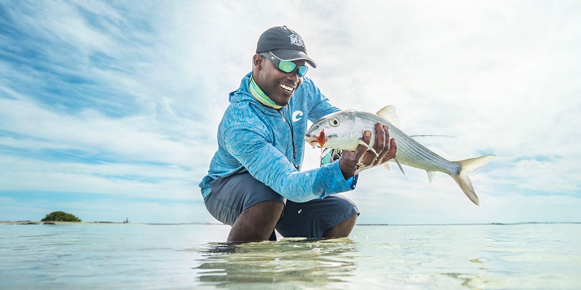 Costa del Mar Polarizační brýle Blackfin Pro - Matná šedá a Zelené zrcadlo