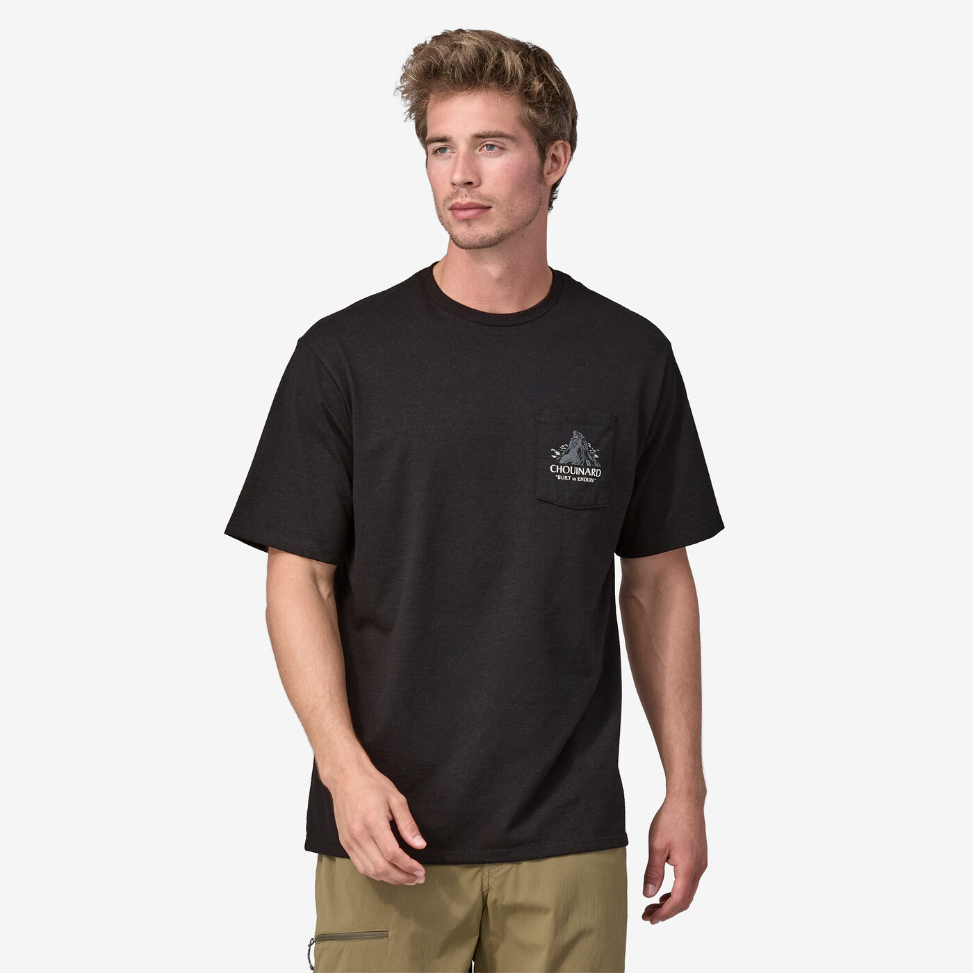 Patagonia Pánské tričko Chouinard Crest Pocket Responsibili-Tee®, Ink Black - vel. L
