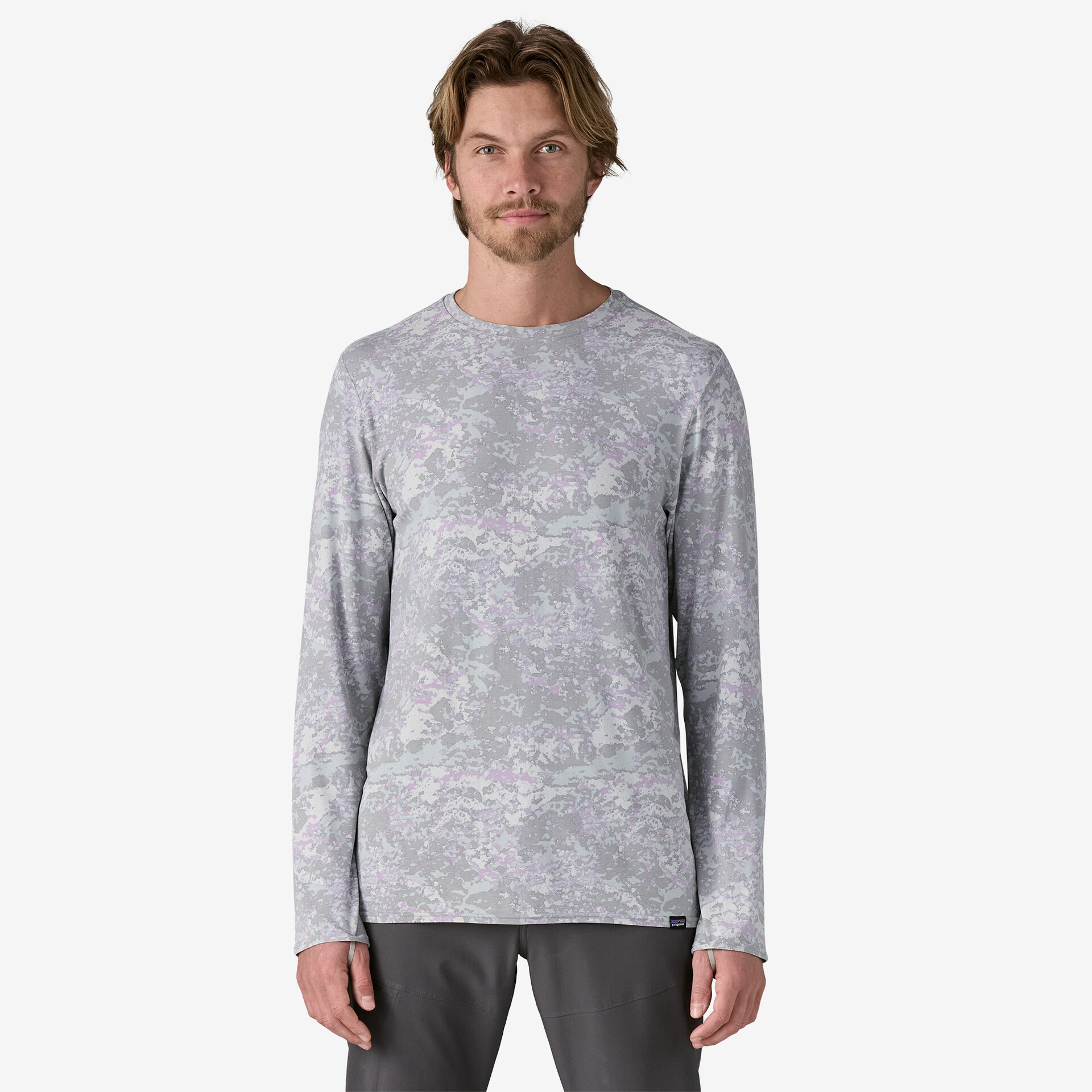 Patagonia Pánské triko Tropic Comfort Natural UPF Crew, Rock Wash: Thermal Blue