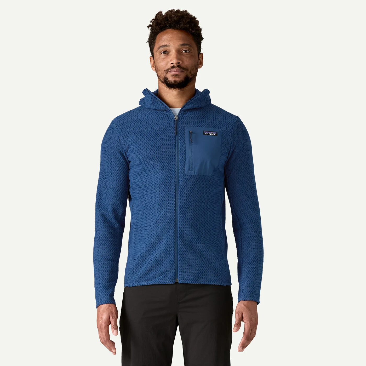 Patagonia Pánská mikina R1 Air Full-Zip Hoody, Smolder Blue - vel. XS