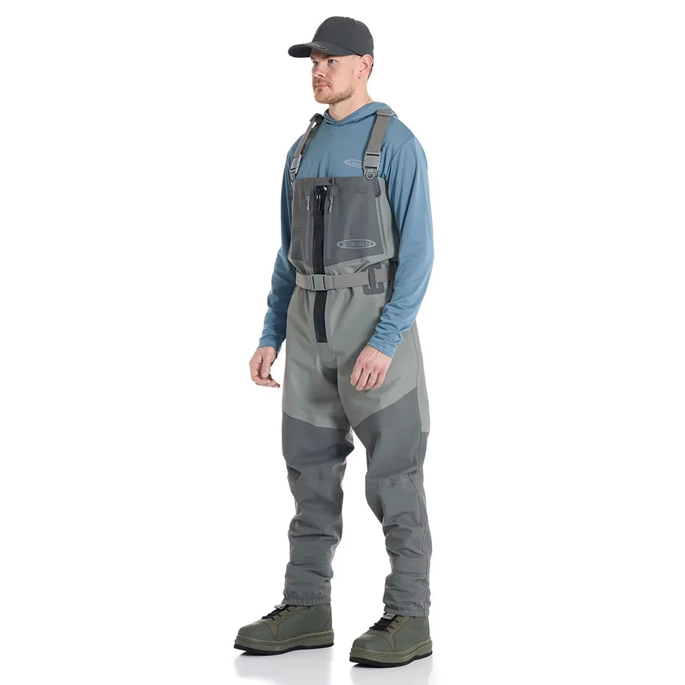 VISION Brodící kalhoty KOSKI ZIP STKFT, Grey