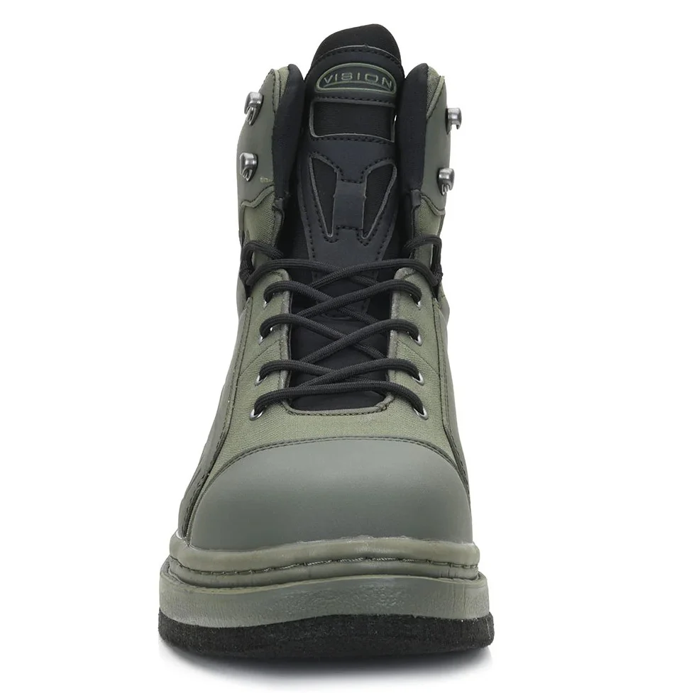 Vision Brodící kalhoty Koski ZIP STKFT, grey - vel. LL + Vision Brodící boty KOSKI, filcová podrážka - vel.  US 08 - EU 41