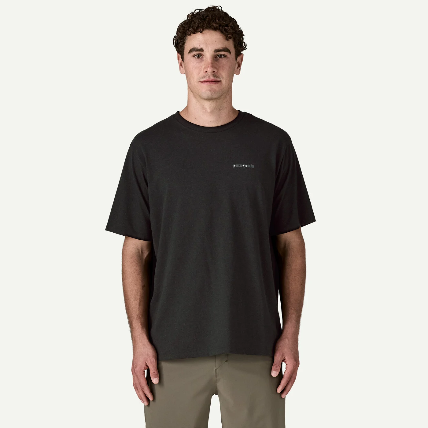 Patagonia Pánské triko Flying Fish Responsibili-Tee®, Den Brown: Coastal Edge - vel. L