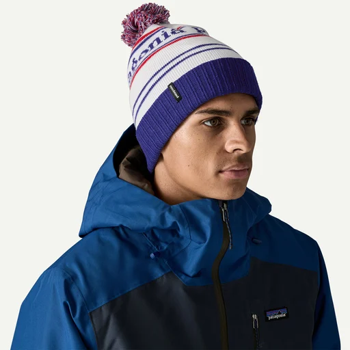 Patagonia Čepice Powder Town Beanie - Hut Tripper Logo: Cinnamon Brown