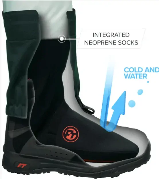 FINNTRAIL Brodící kalhoty dámské Waders Rachel Lady Graphite - vel. XXL