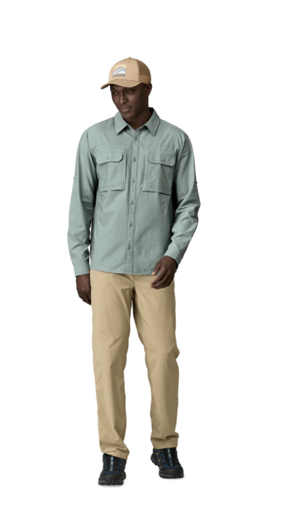 Patagonia Pánský košile Long-Sleeved Self-Guided Sun Shirt, Caper Green