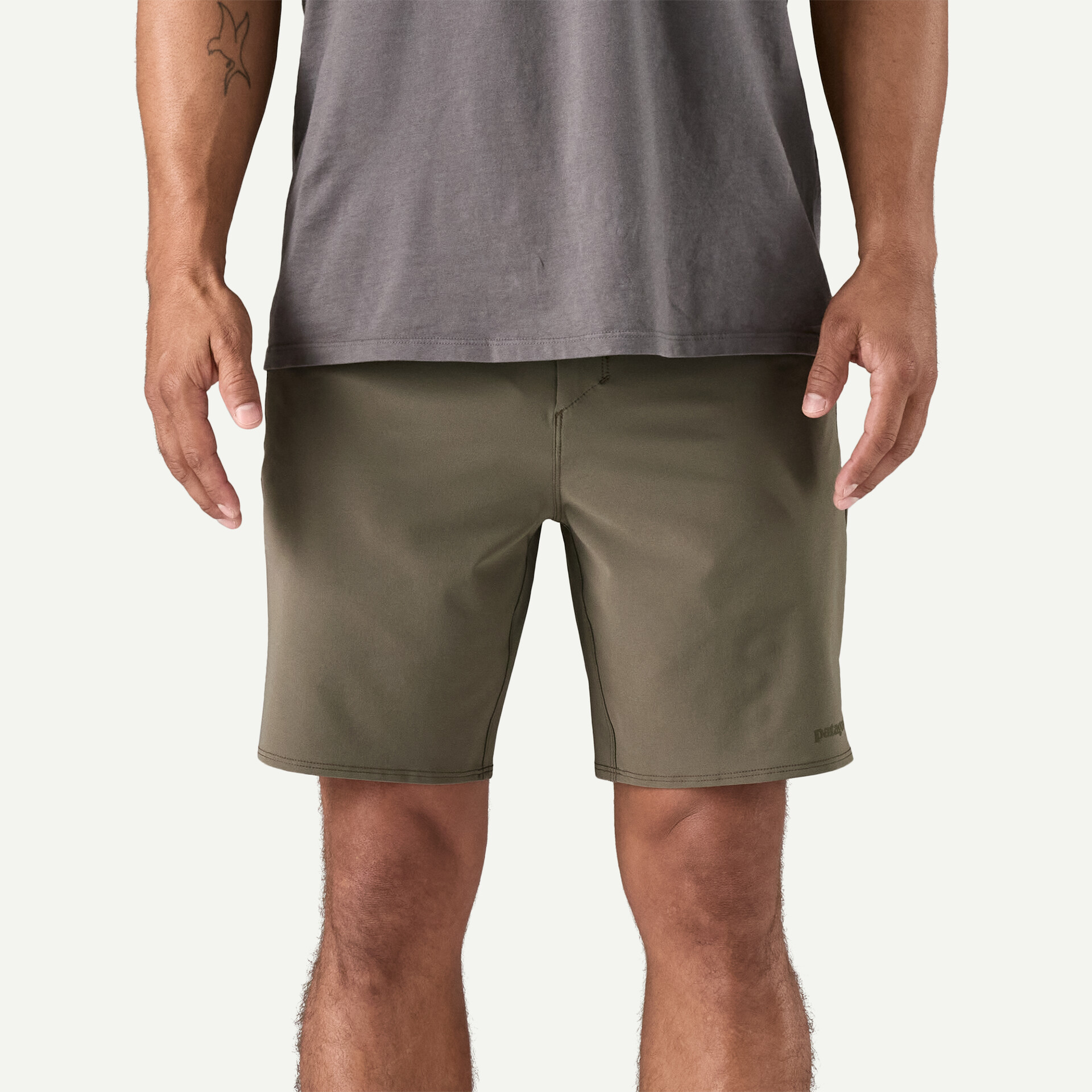 Patagonia Pánské kalhoty Hydropeak Hybrid Walk Shorts - Basin Green