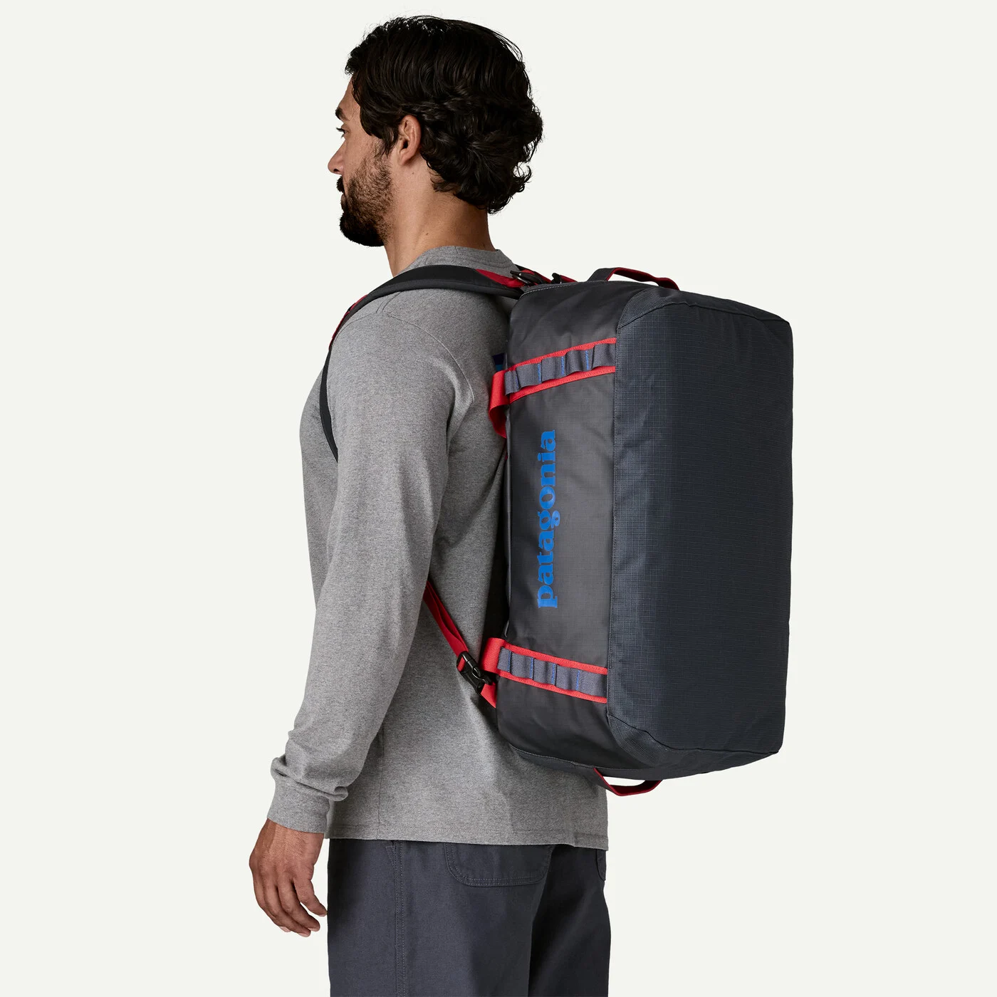 PATAGONIA Black Hole® Duffel Bag 40L, Smolder Blue w/Amanita Red