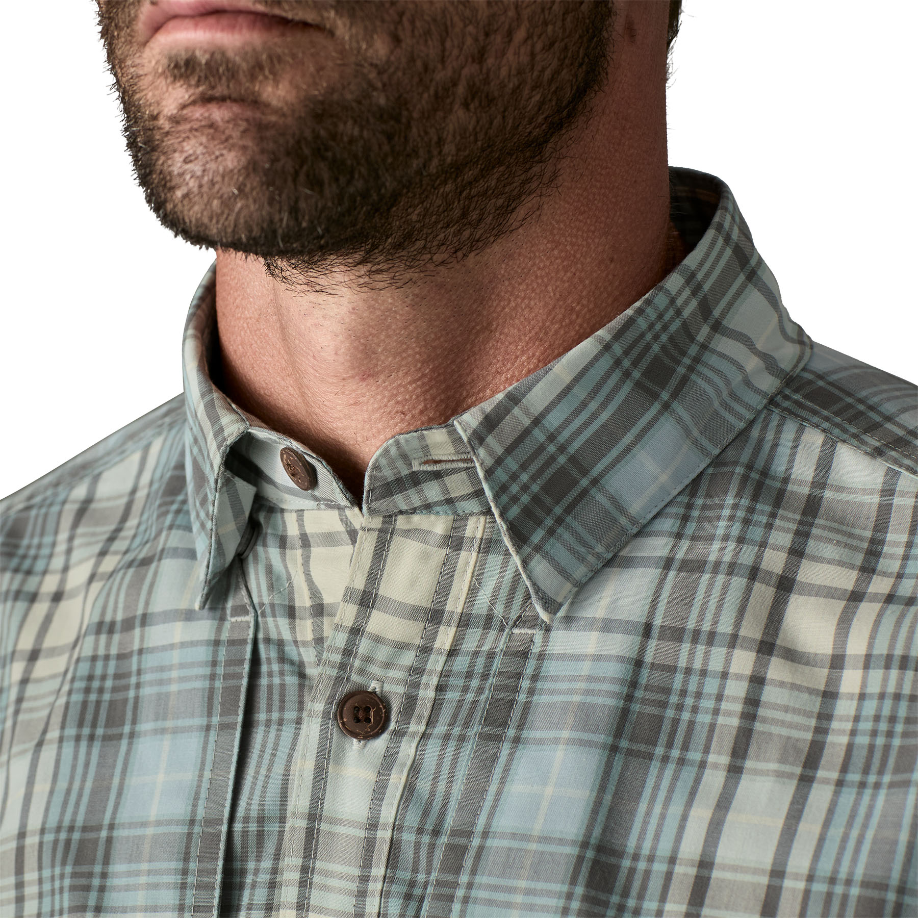 Patagonia Pánská košile Long-Sleeved Island Hopper Shirt - Longshore: Dyno White, vel. M