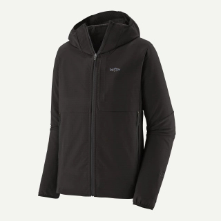 Patagonia Pánská mikina R1® TechFace Fitz Roy Trout Hoody, Black