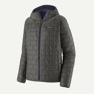 Patagonia Pánská bunda Nano Puff® Fitz Roy Trout Hoody, Forge Grey
