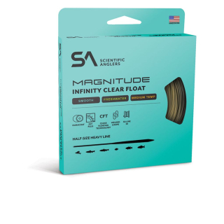 Scientific Anglers Muškařská šňůra Magnitude Smooth Infinity Buckskin/10' Clear Tip