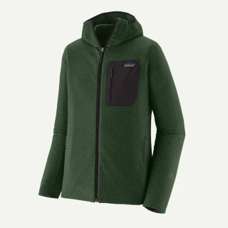 Patagonia Pánská mikina R1 Air Full-Zip Hoody, Treeline Green