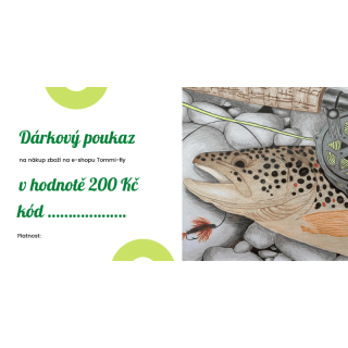 Dárkový poukaz v hodnotě 200,- Kč