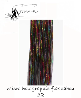 Micro holographic flashabou - multicolor