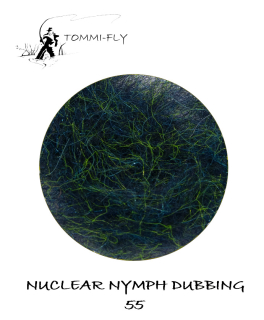 Nuclear Nymph Dubbing - Paris Blue Green