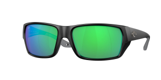 Costa del Mar Polarizační brýle Tailfin - Matná černá, Zelené zrcadlo, vel. S