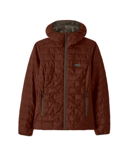Patagonia Dámská bunda Nano Puff Fitz Roy Trout Hoody - Dried Vanilla