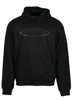 Vision Mikina Fish Oval Hoodie, black - vel. XL