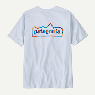 Patagonia Pánské tričko Unity Fitz Responsibili-Tee - White, vel. M