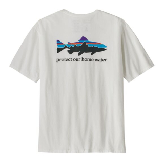 Patagonia Tričko M's Home Water Trout - White, vel. XL