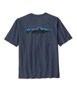 Patagonia Pánské tričko Fitz Roy Trout T-Shirt, Smolder Blue - vel. XL