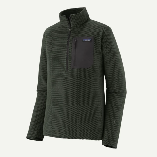 Patagonia Pánská mikina R1 Air Zip Neck, Old Growth Green - vel. XS